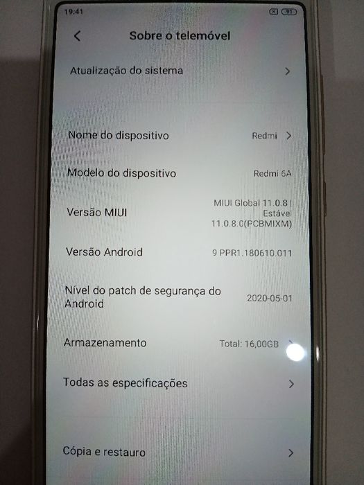 Smartphone Xiaomi Redmi 6A