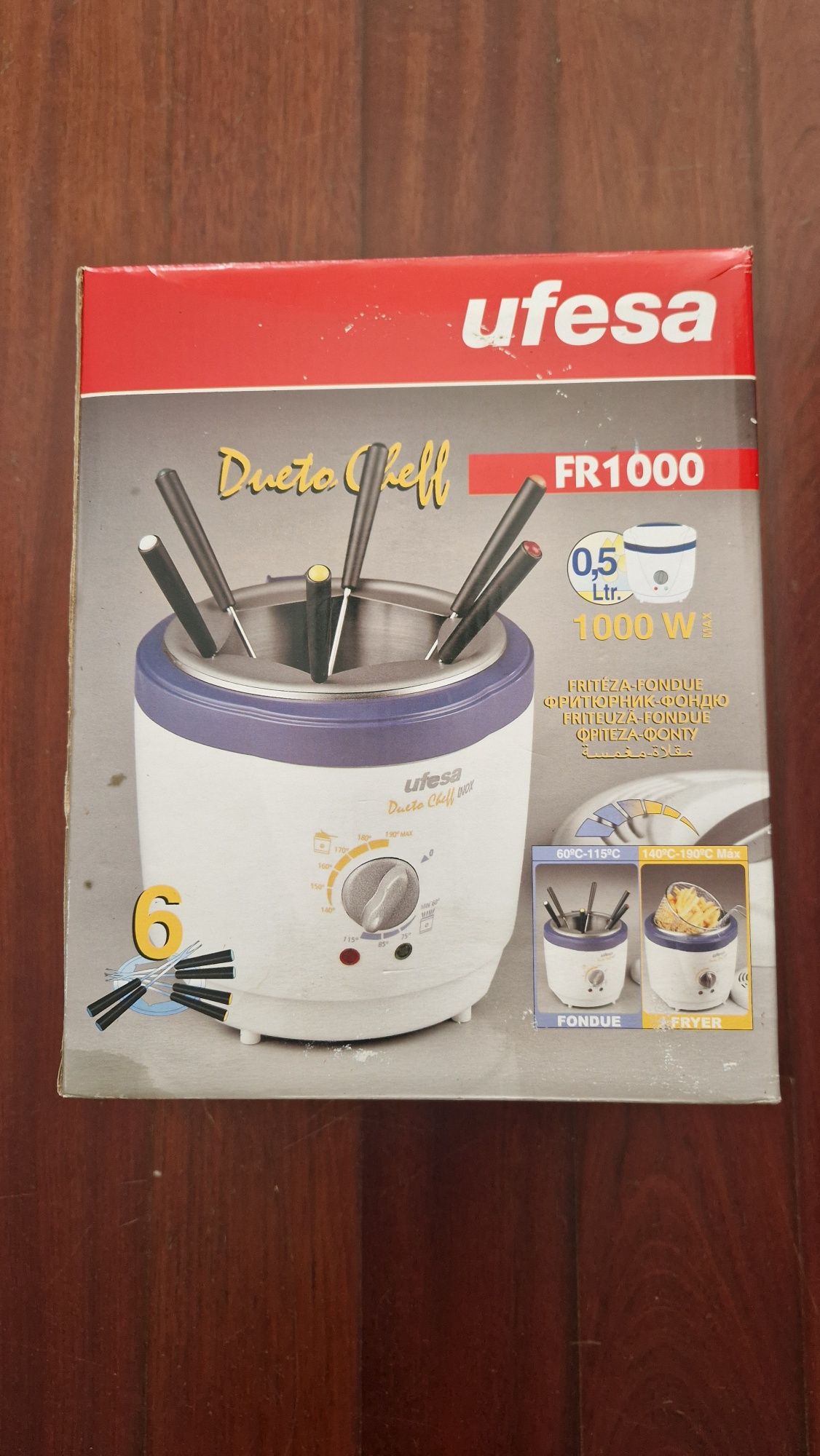 Fritadeira / Fondue eléctrica Dueto Cheff - Nova, ainda na caixa
Nova,