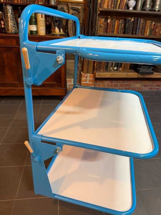 Regał fabryczny, wózek warsztat, antyk