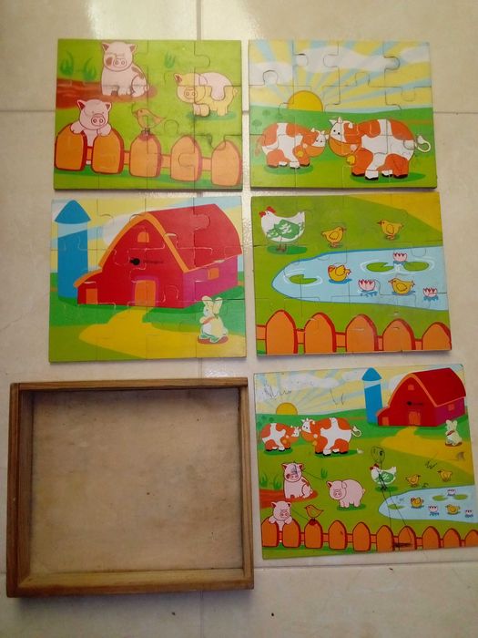 puzzles e bonecos para crianças