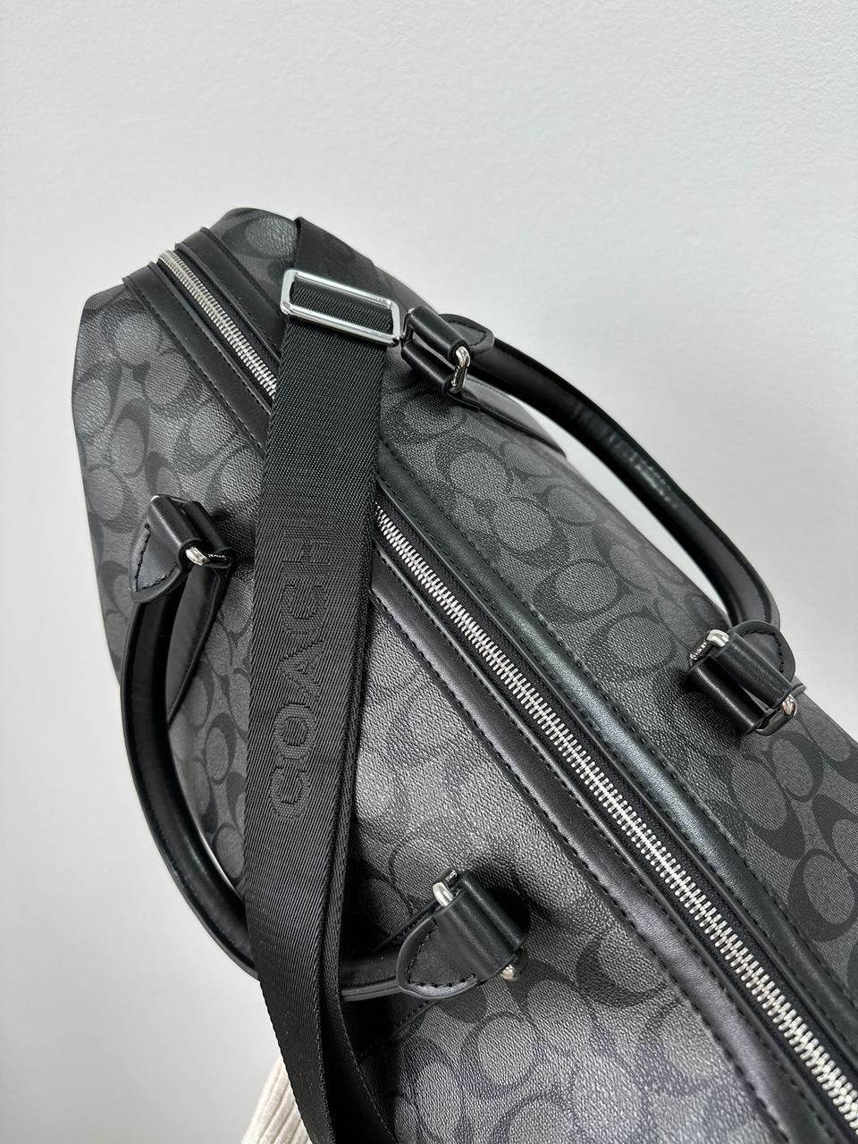 Сумка дорожня чоловіча жіноча Coach Voyager Duffle Bag In Charcoal 45