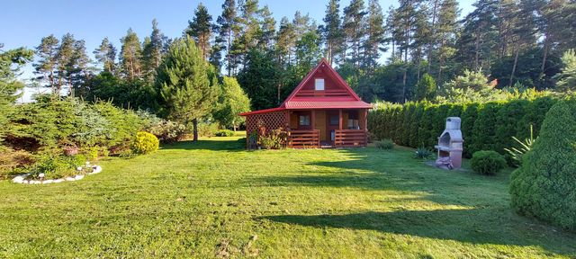 Działka rekreacyjna z domkiem nad Jeziorem Ruda Woda. Małdyty/Sople