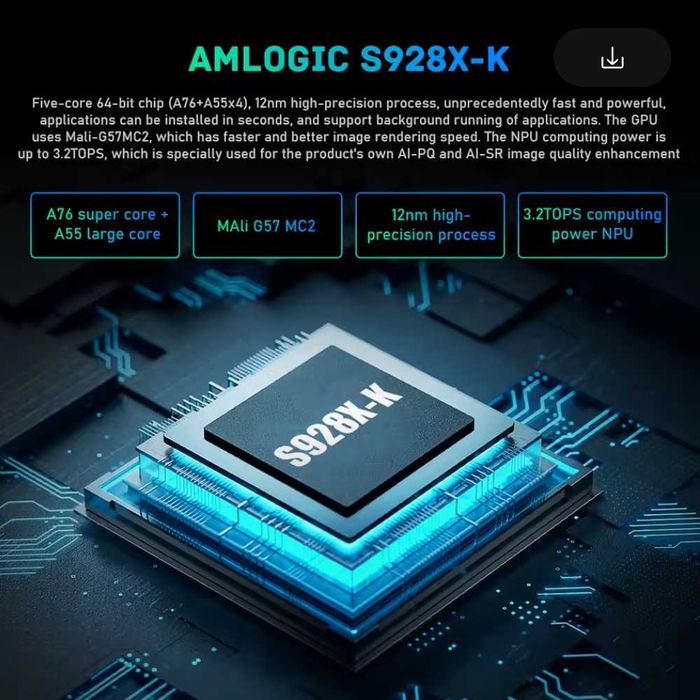 TV Box Kinhank K9 Amlogic S928X-K 4/64Gb WIFI6 AI-SR тв приставка