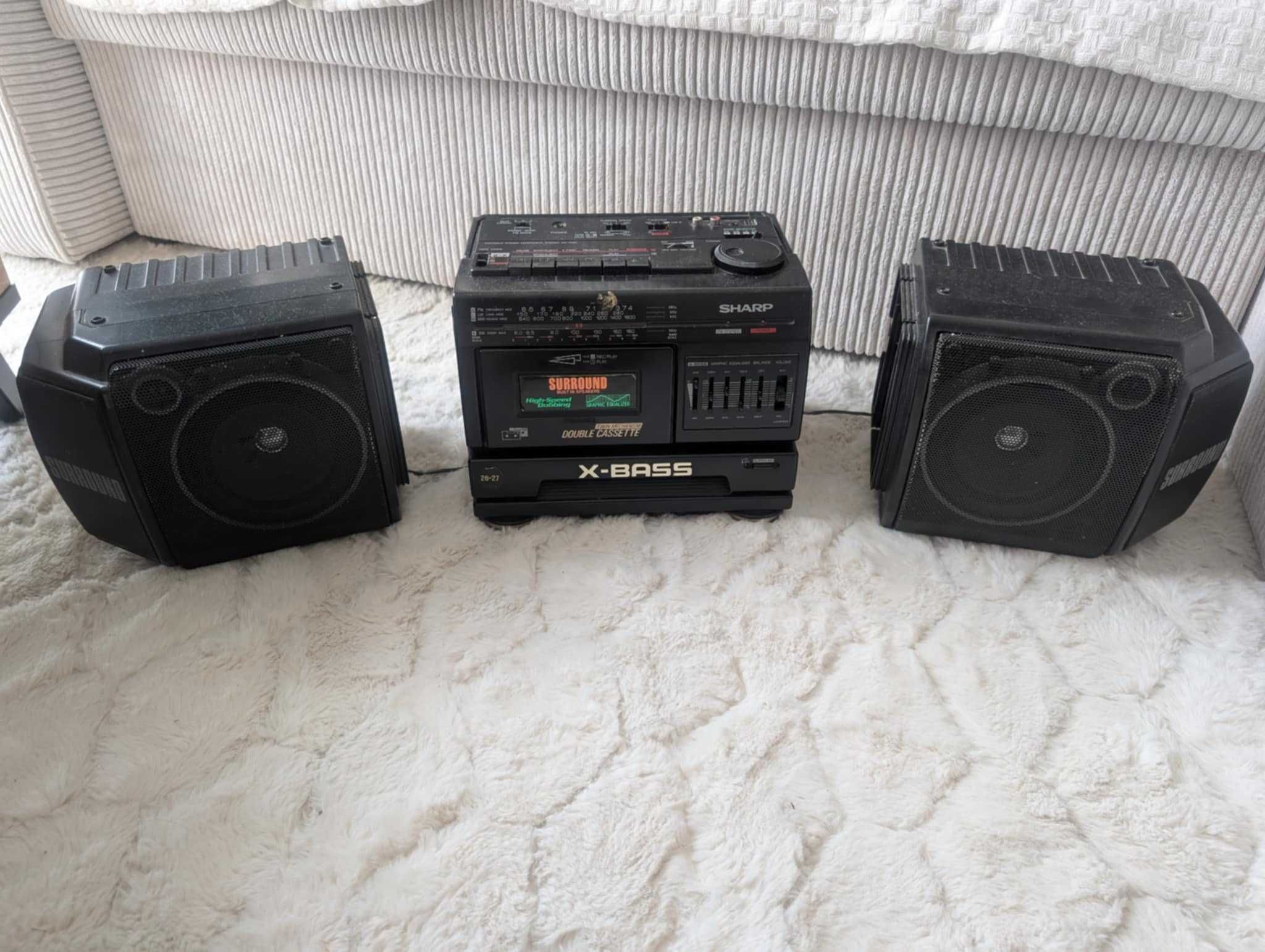 Radiomagnetofon Sharp WF-T380HT (BK) Boombox PRL Radio