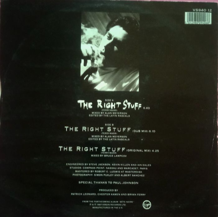 Vinil Maxi  Bryan Ferry - The Right Stuff