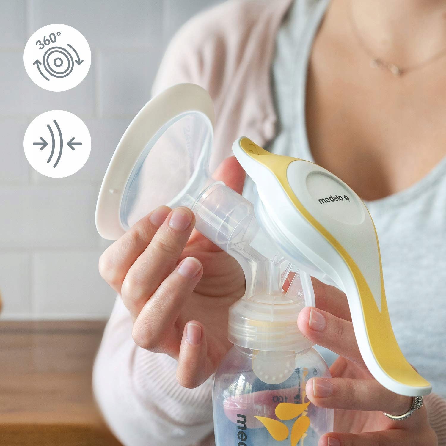 Medela Laktator Harmony Flex Ręczny Dwufazowy