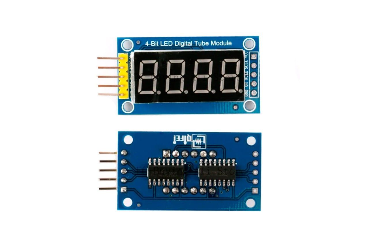 LED-индикатор семисегментный 4-разрядный с драйвером TM1637 (Обмен)