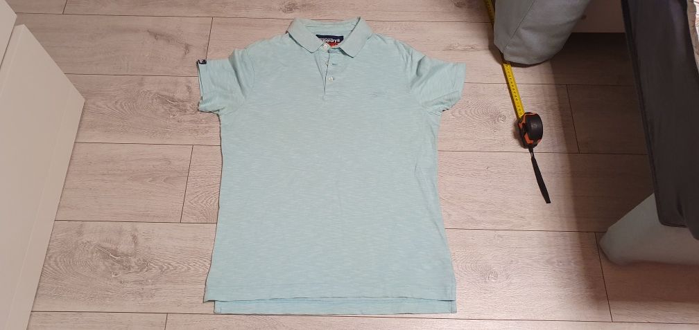 Koszulka polo męska SUPERDRY rozmiar M wymiary na zdjęciach