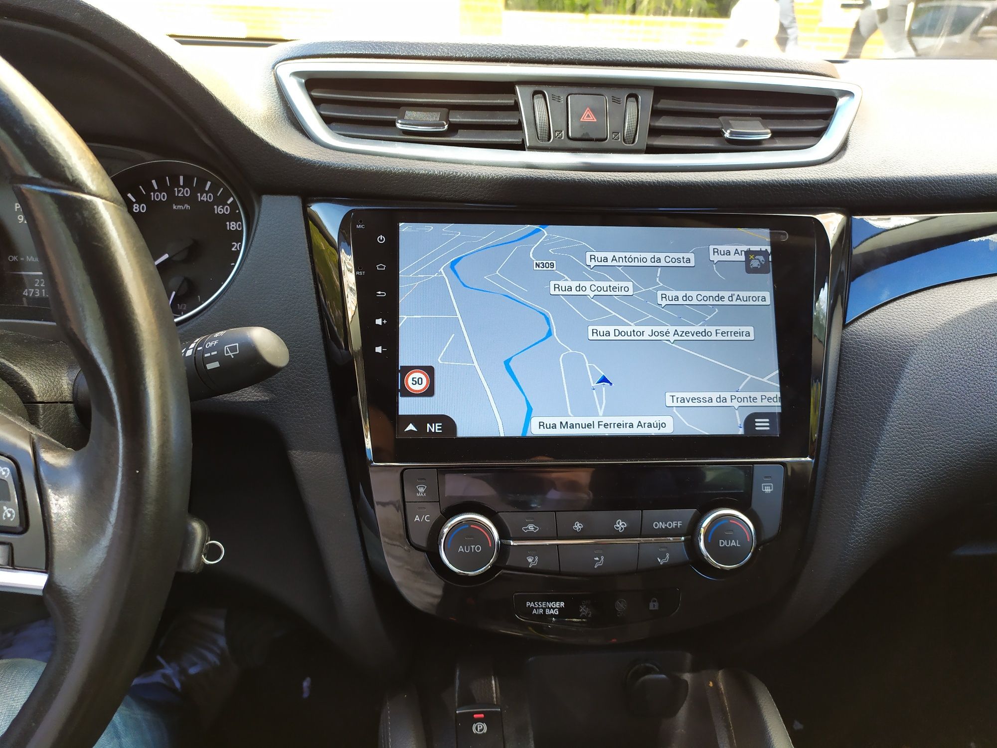 Auto rádio Nissan Qashqai X-Trail Gps Bluetooth USB Carplay & Android