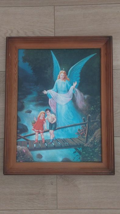 Obraz Anioł Stroz z dziecmi