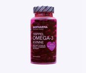 Омега-3 рибʼячий жир Biopharma Trippel Kvinne