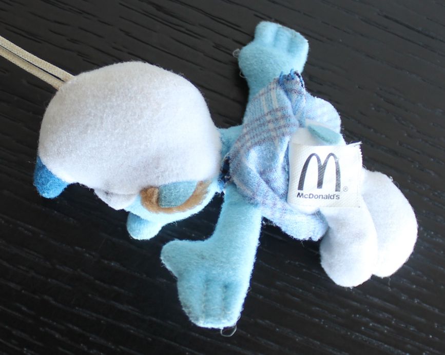 Peluche / Porta-chaves Estrumpfe / Smurf Destemido da McDonald's 2011