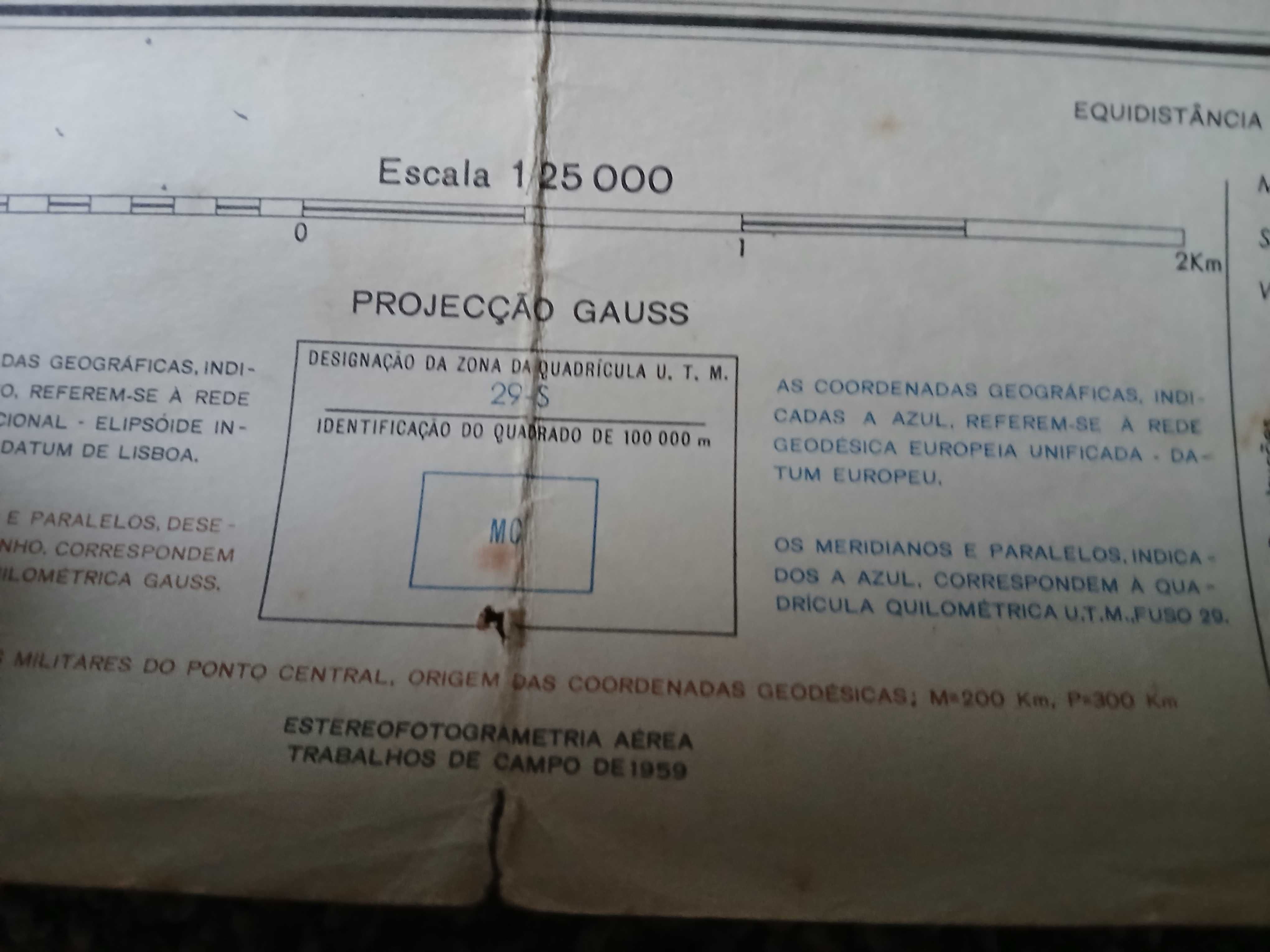 Cartas Militares de Portugal - escala 1: 25 000