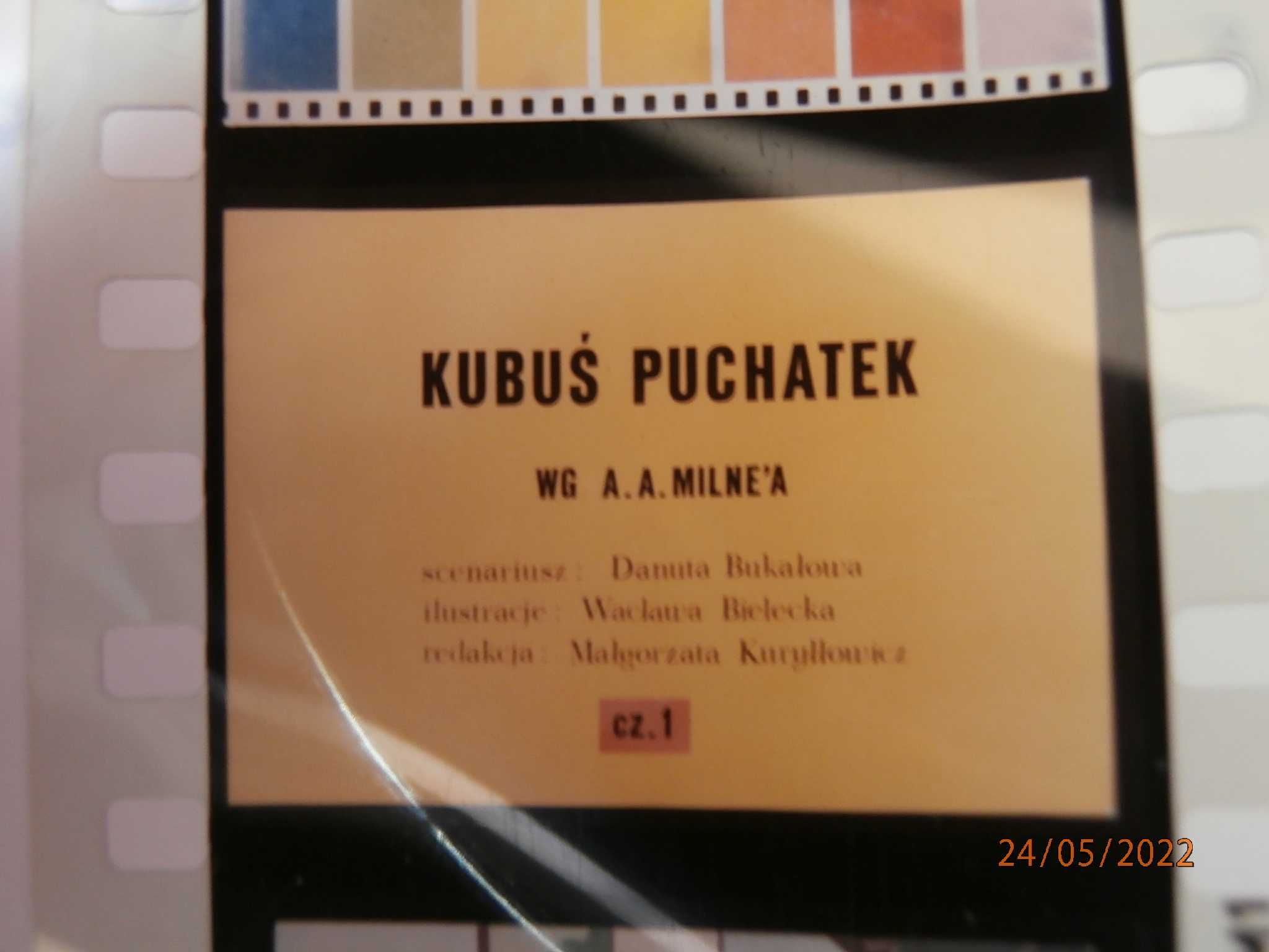 Bajka na rzutnik projektor  Kubuś Puchatek ( unikat ) cz I i II