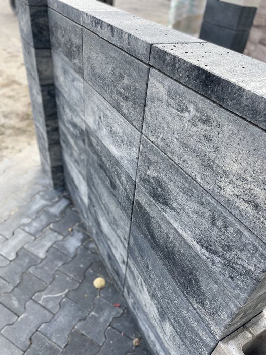 PROMOCJA Pustak na ogrodzenie Stalowo-Biały ! 500x200x200