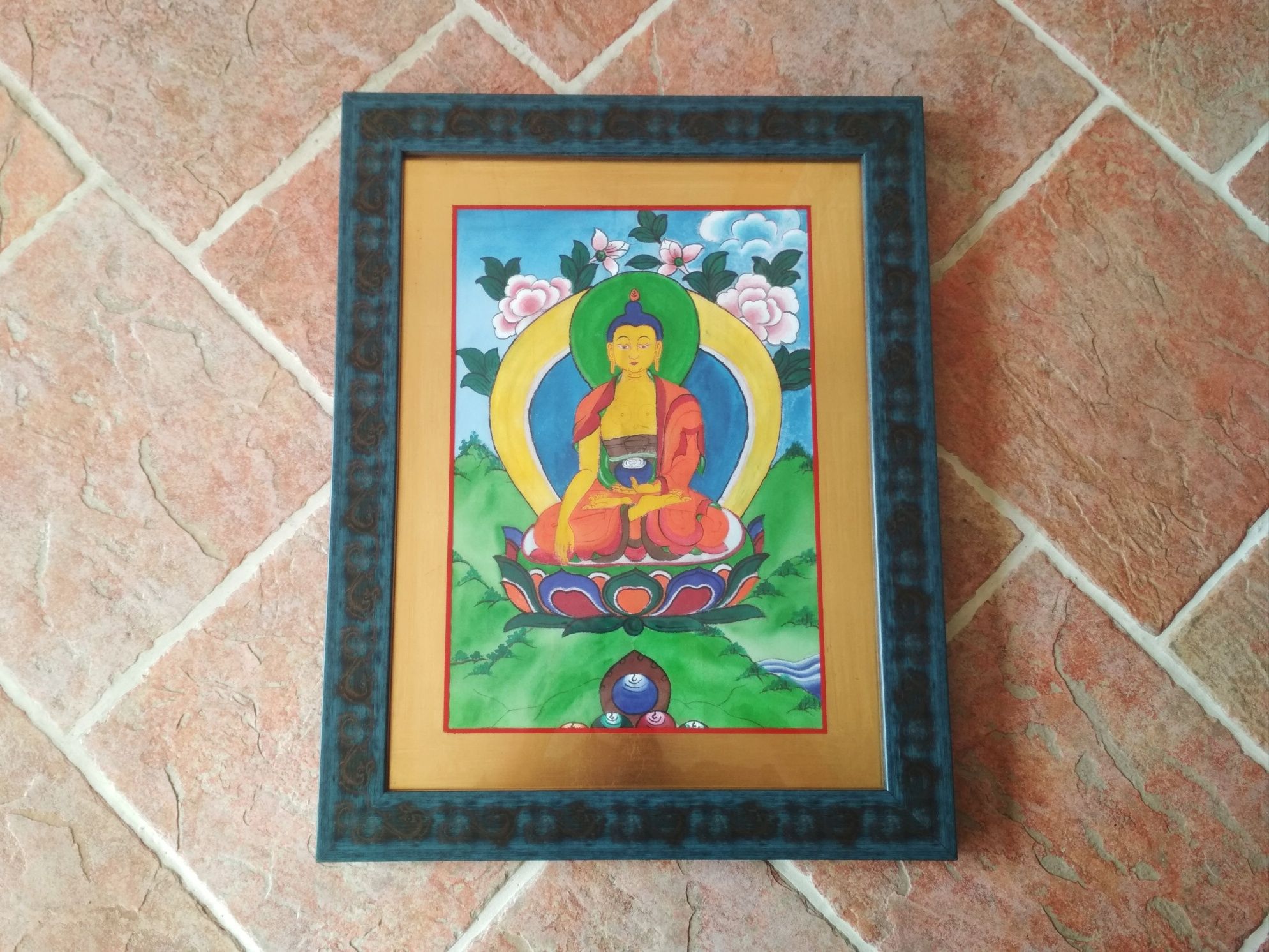 Obraz / tybetańska thangka Budda Shakyamuni