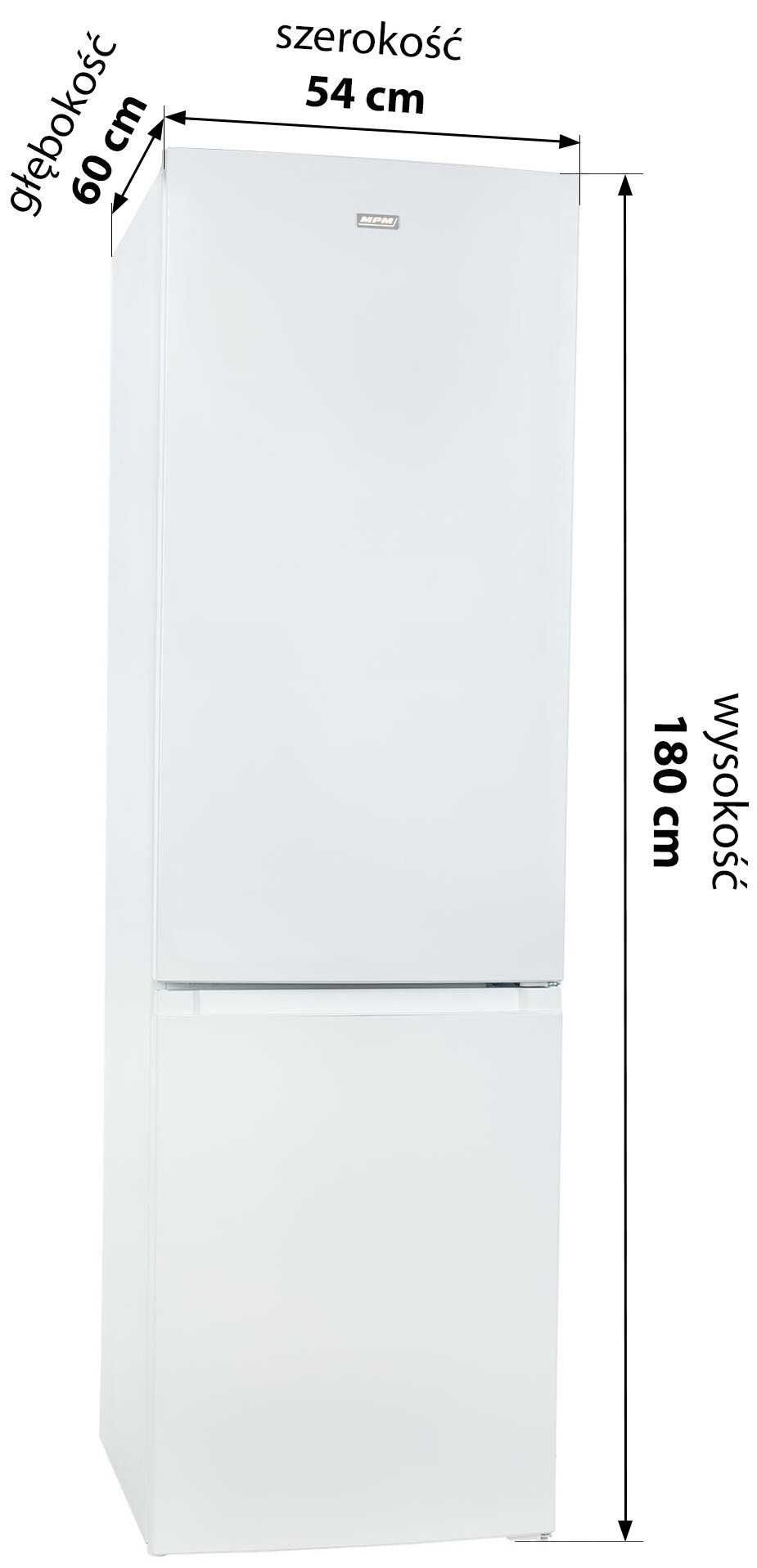 Lodówka MPM 254-FF-50 E No Frost 180 cm Biała