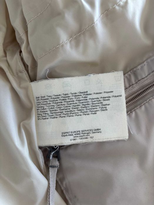Kurtka Puchowa Esprit bezowy - 38/M