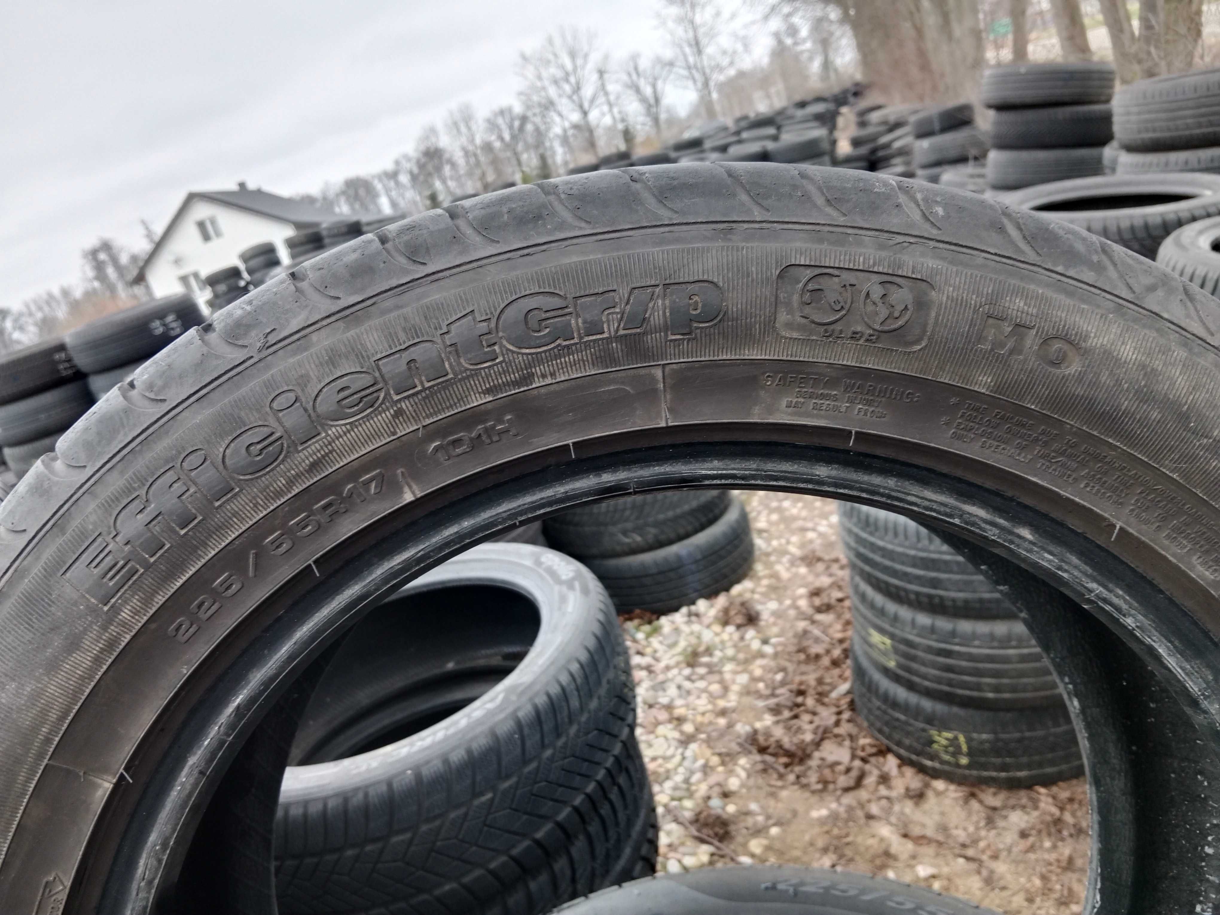 Opona używana 225/55R17 Goodyear EfficientGrip 1szt.