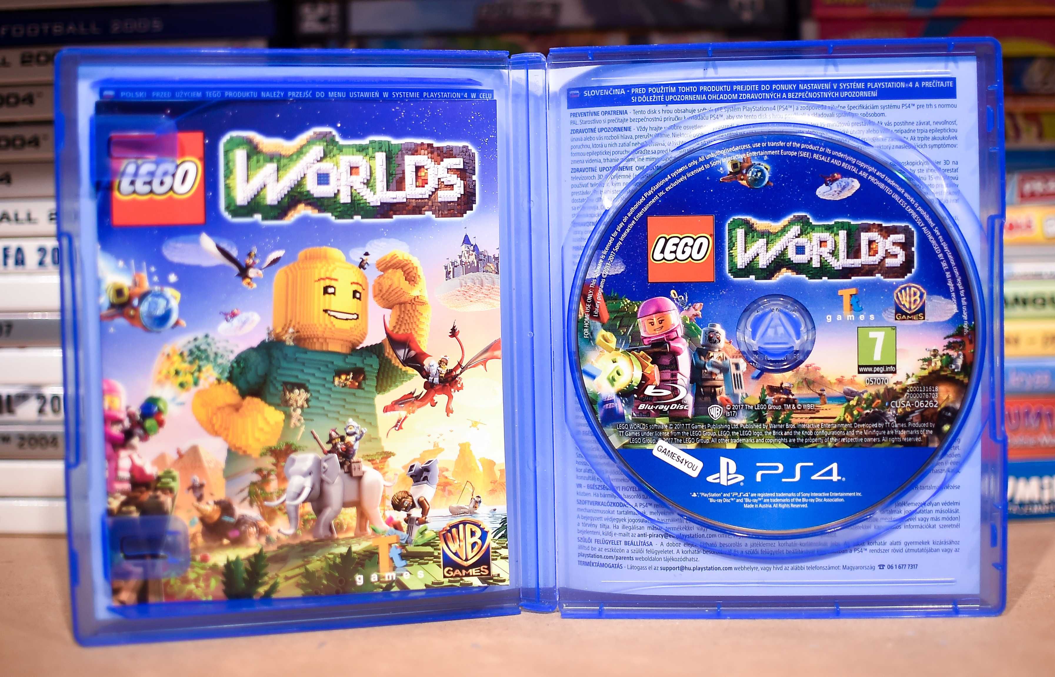 PS4 # LEGO Worlds (Uszkodzona folia na opakowaniu )