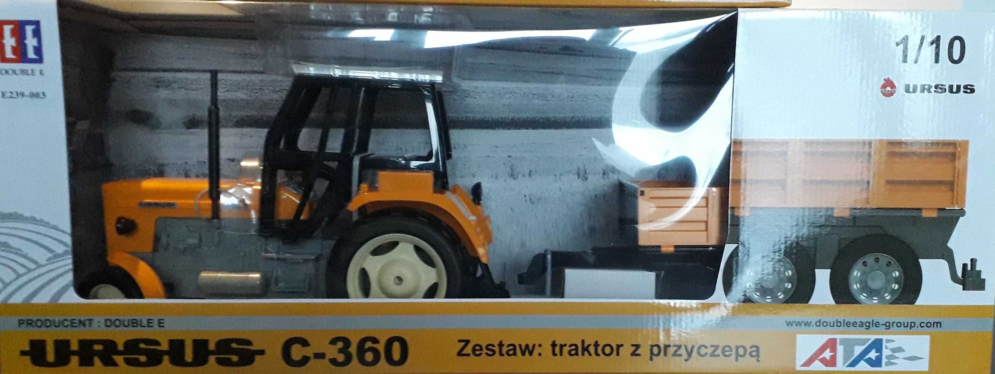 Super Zabawka traktor Ursus C-360 z przyczepą jak bruder