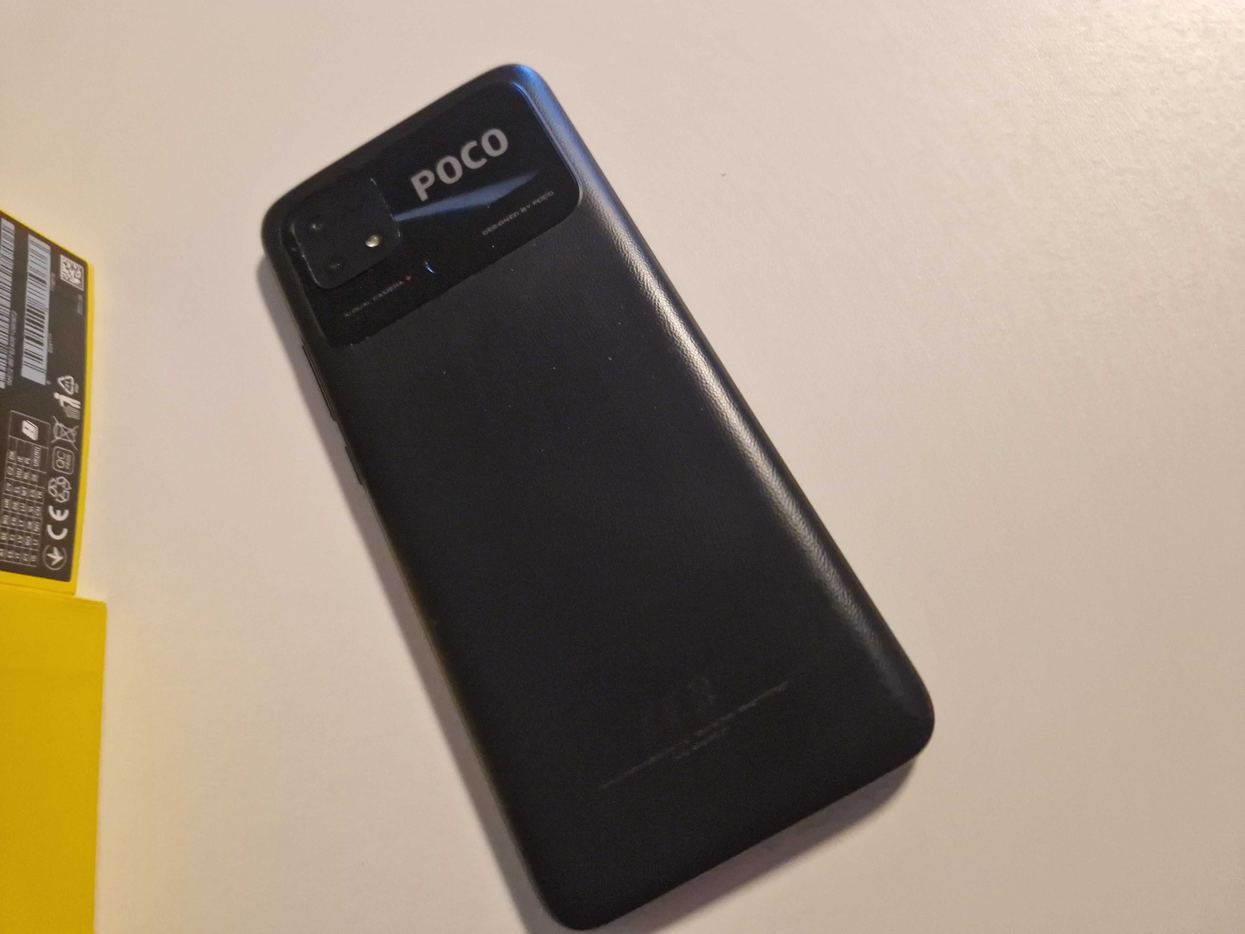 Smartfon POCO C40 4 GB / 64 GB czarny - na gwarancji ( pęknięty ekran)