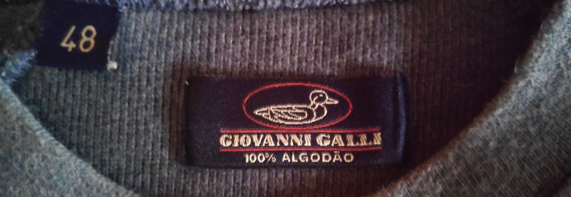 Sweat shirt Giovanni Galli azul algodao