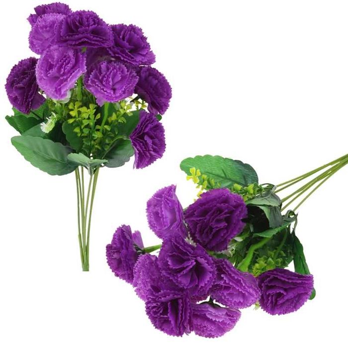 Chryzantema Bukiet Sztuczne Kwiaty do Wazonu Dekoracji Kompozycja 35cm