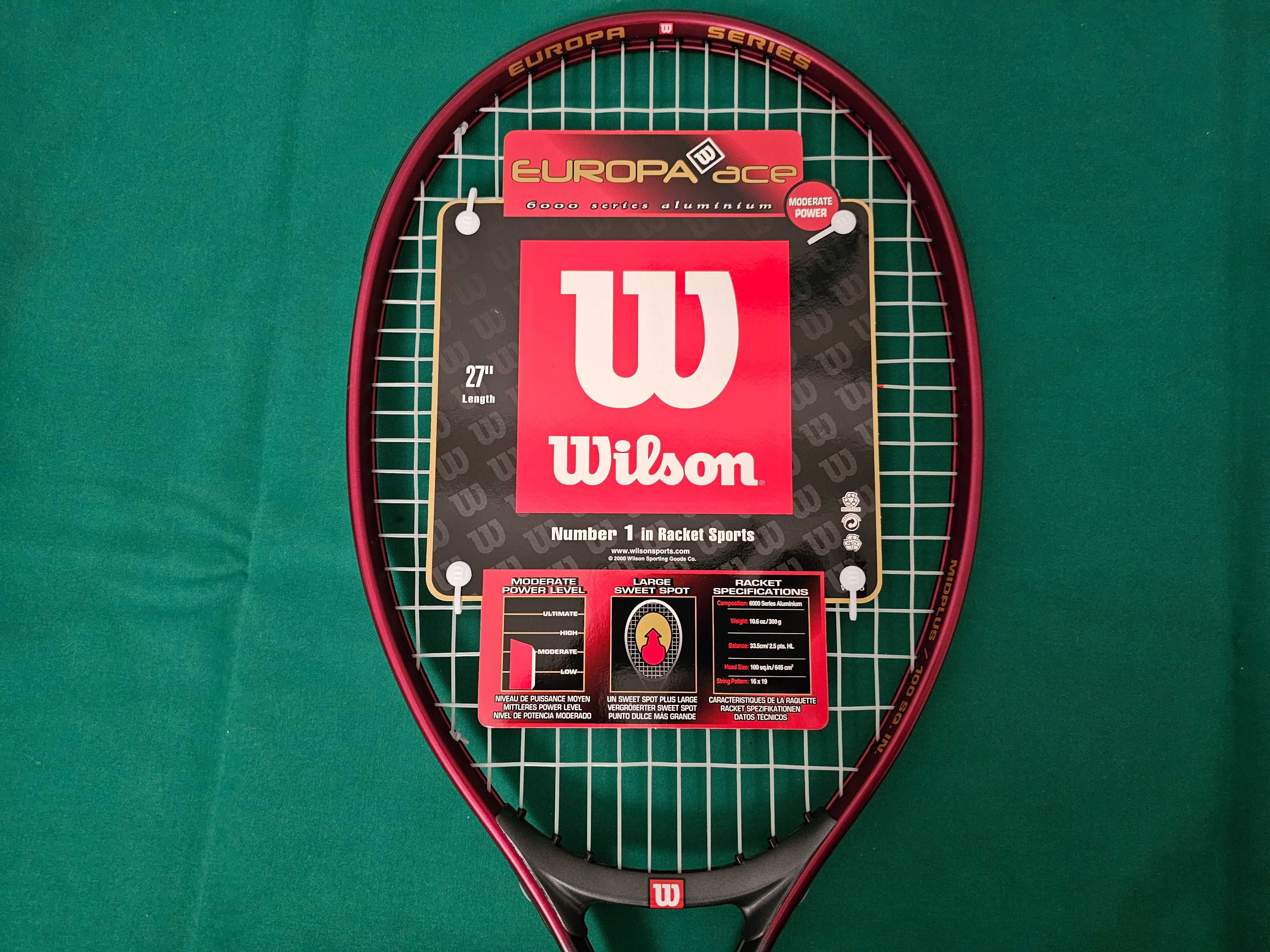 Raquete Tenis Wilson Europa Ace 27 NOVA Padel