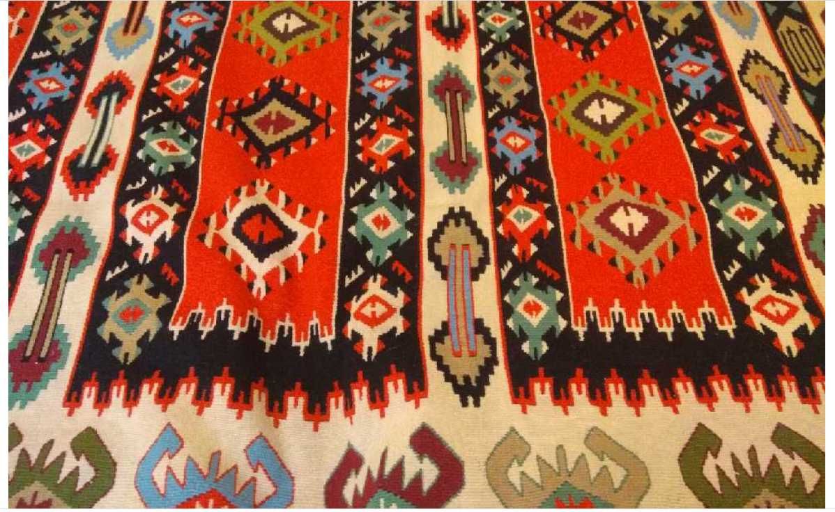 kilim ręcznie tkany wełniany duży 3 x 2