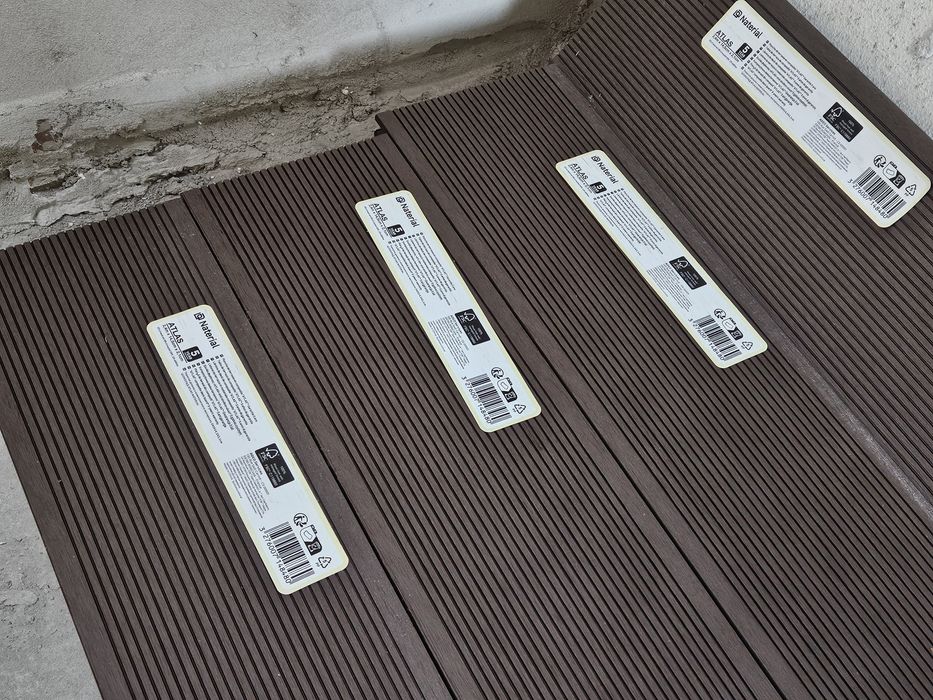 4 szt deska tarasowa kompoztowa 2,4m, 14,5cm, 2,1cm ATLAS Naterial