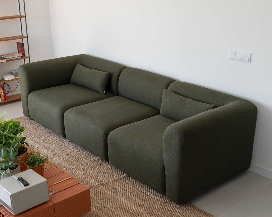 Sofá modular 3 lugares — como novo (3 semanas de uso)