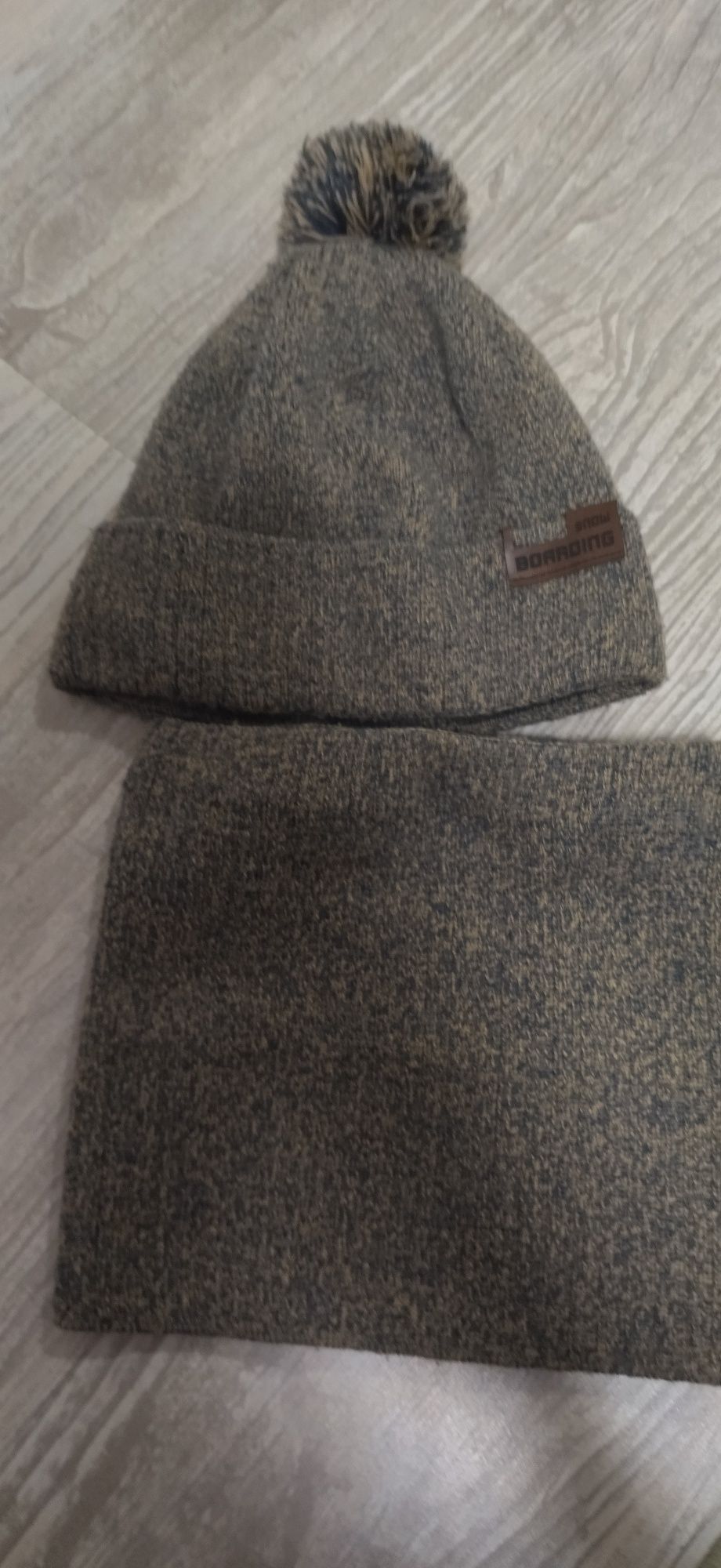 Зимняя шапка комплект