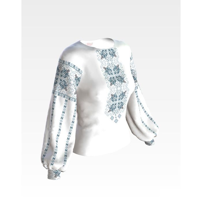 Заготовка для вишивання жіночої вишиванки біле домоткане полотно