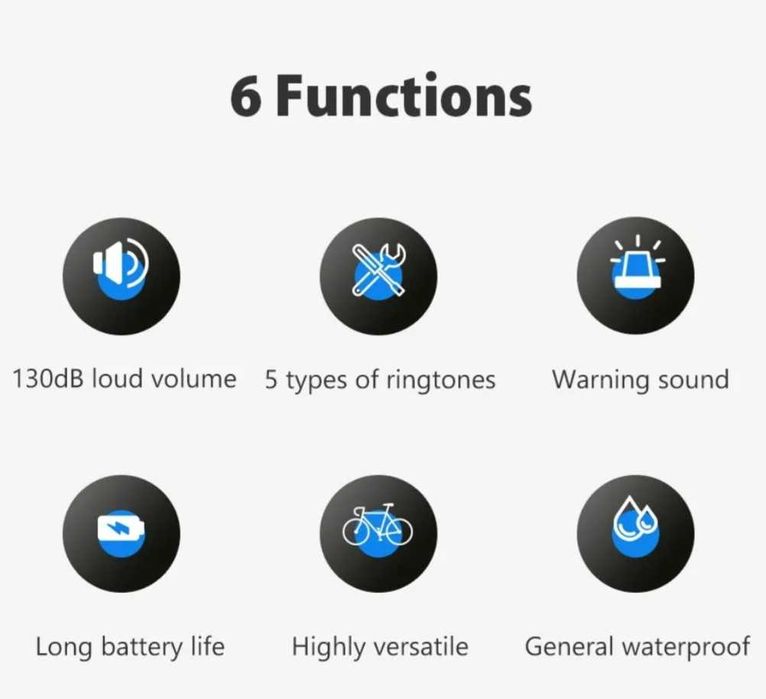 Campainha bicicleta/ scooter eletrónica