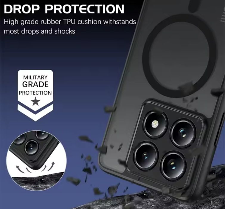 Capa Mate C/ Magsafe P/ Xiaomi 14T Pró / Xiaomi Mi 14T Pró -Nova- 24h