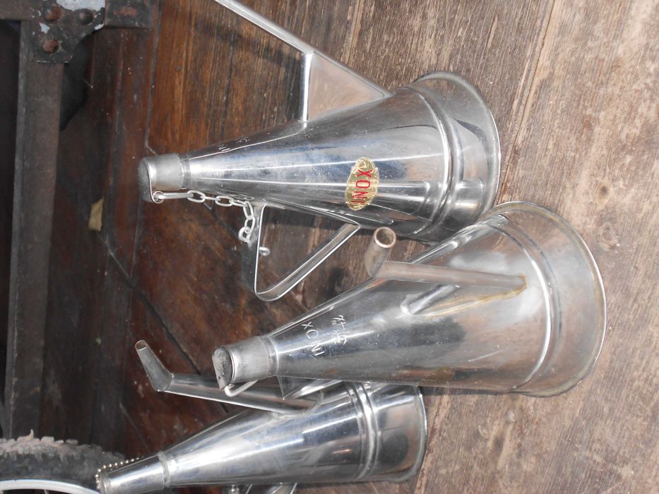 Almotolia galheteiro inox azeite fogao Hipolito vintage rustico