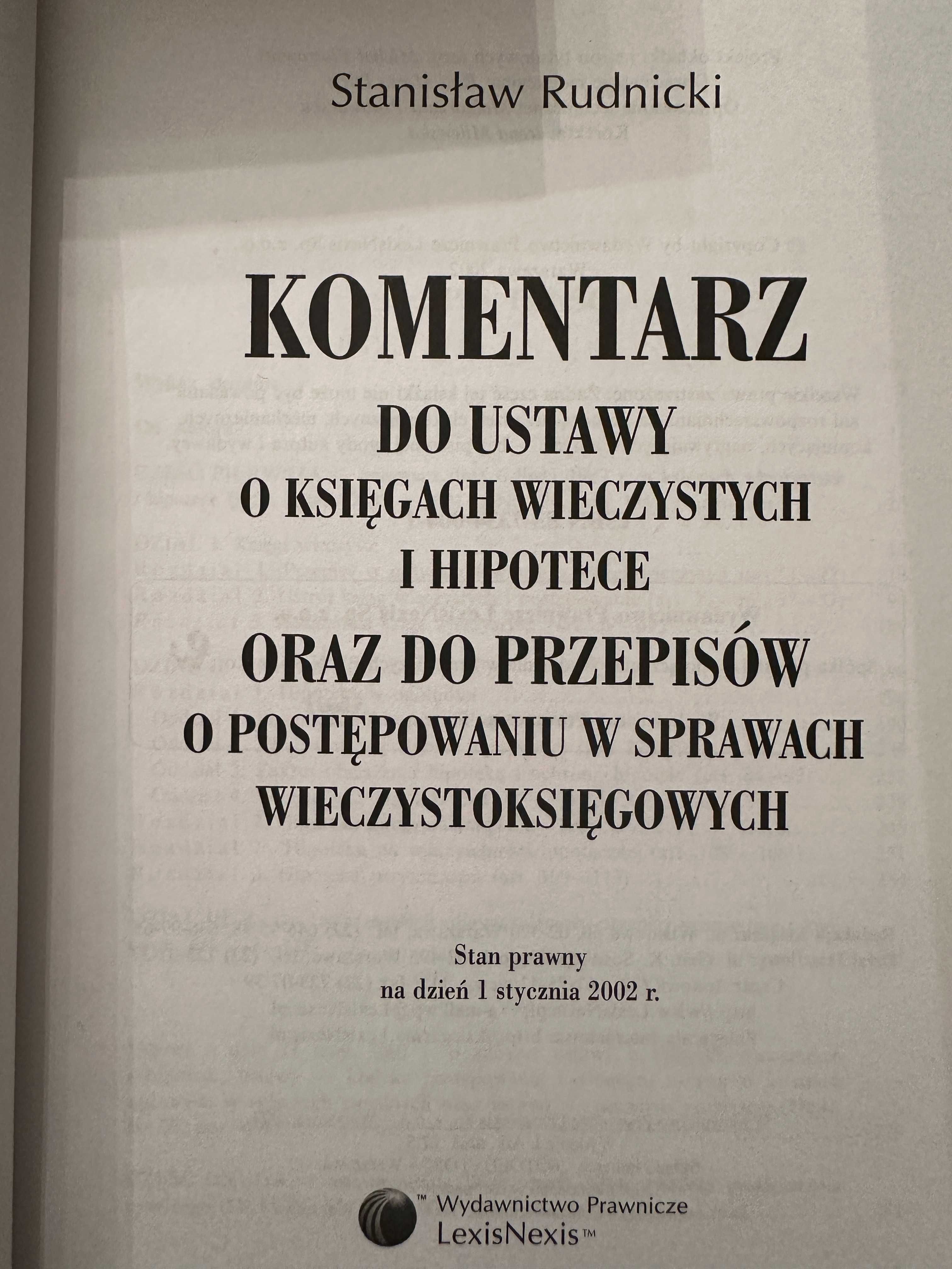 Księgi wieczyste, hipoteka Komentarz 2 książki