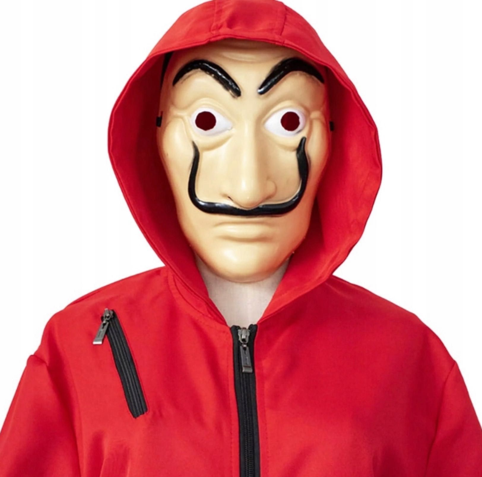 HALLOWEEN STRÓJ przebranie dom z papieru S-4XL maska