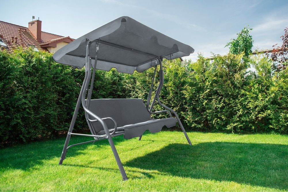 Huśtawka ogrodowa 3-osobowa + materac marki FUNFIT GARDEN