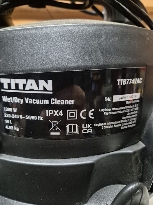 Titan Odkurzacz Przemysłowy 1300W