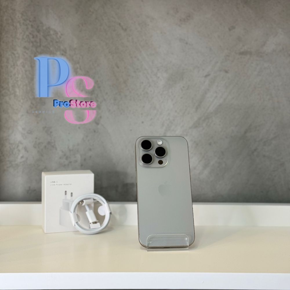 iPhone 15 Pro 128GB | Natural Titanium | Bateria 91% | Gwarancja 3 msc