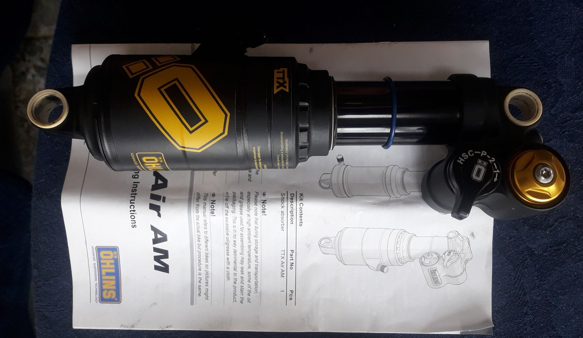 Ohlins TTX2 Air 210x55