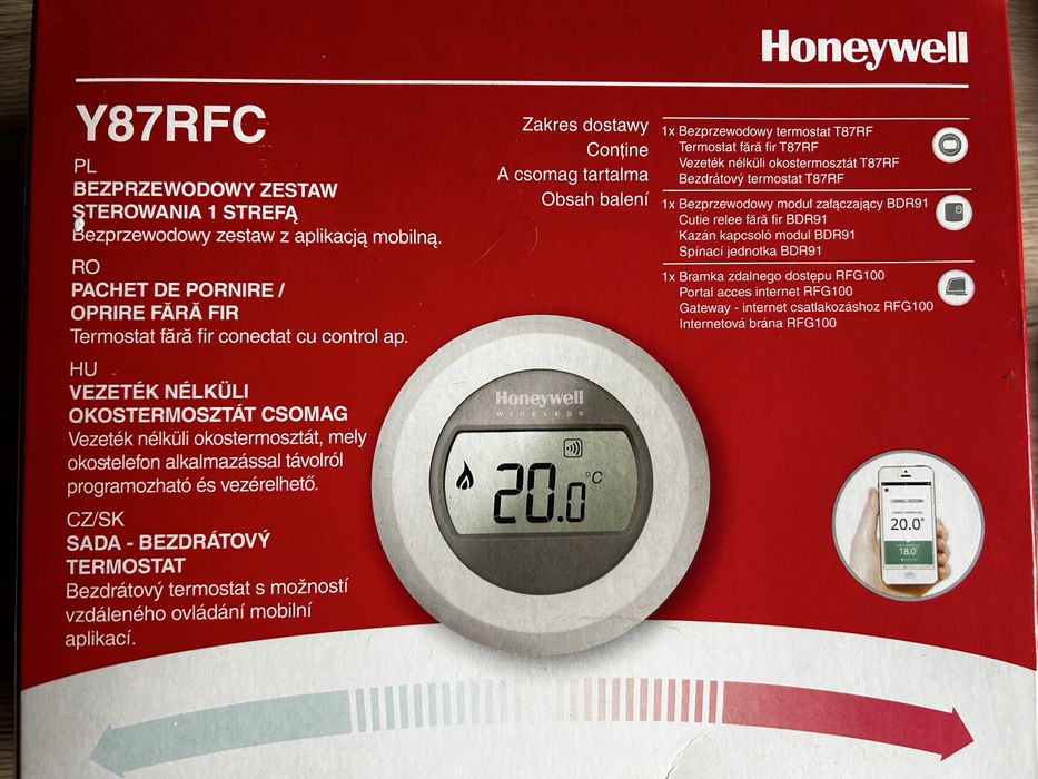 Bezprzewodowy zestaw sterowania Honeywell Y87RFC