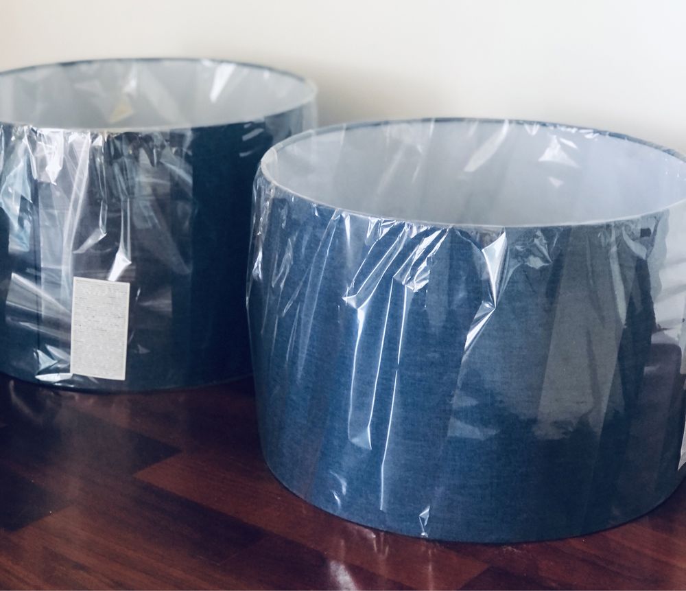 2 abatjours linho Zara Home NOVOS