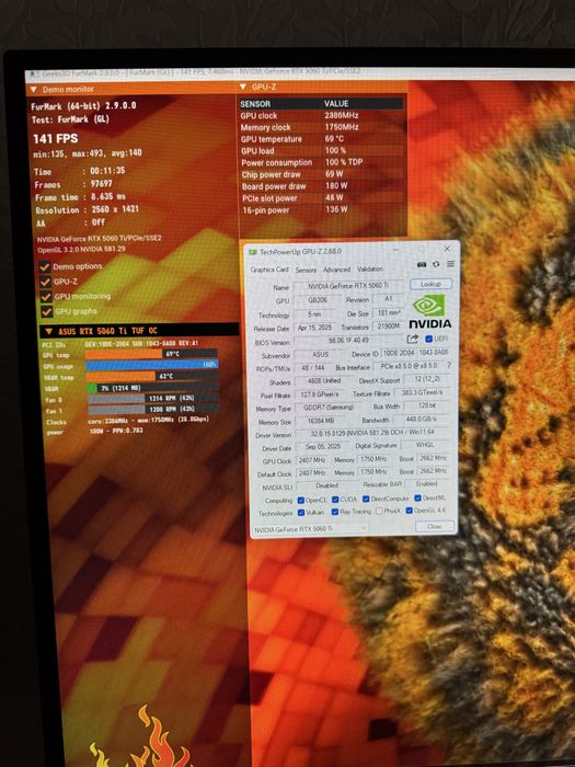 Asus Tuf Gaming RTX 5060Ti 16gb