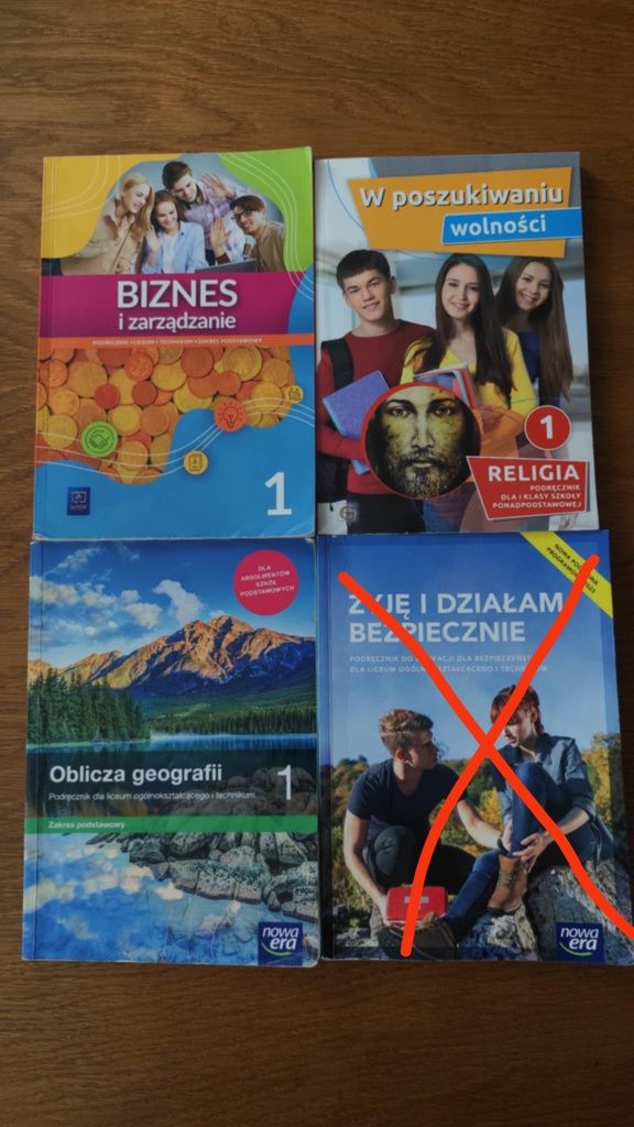 Książki do szkoły średniej kl.1