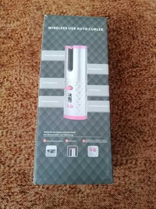 Bezprzewodowa lokówka automatyczna, Nowa, obrotowa