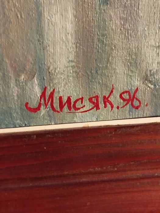 Obraz olejny malowany napłótnie