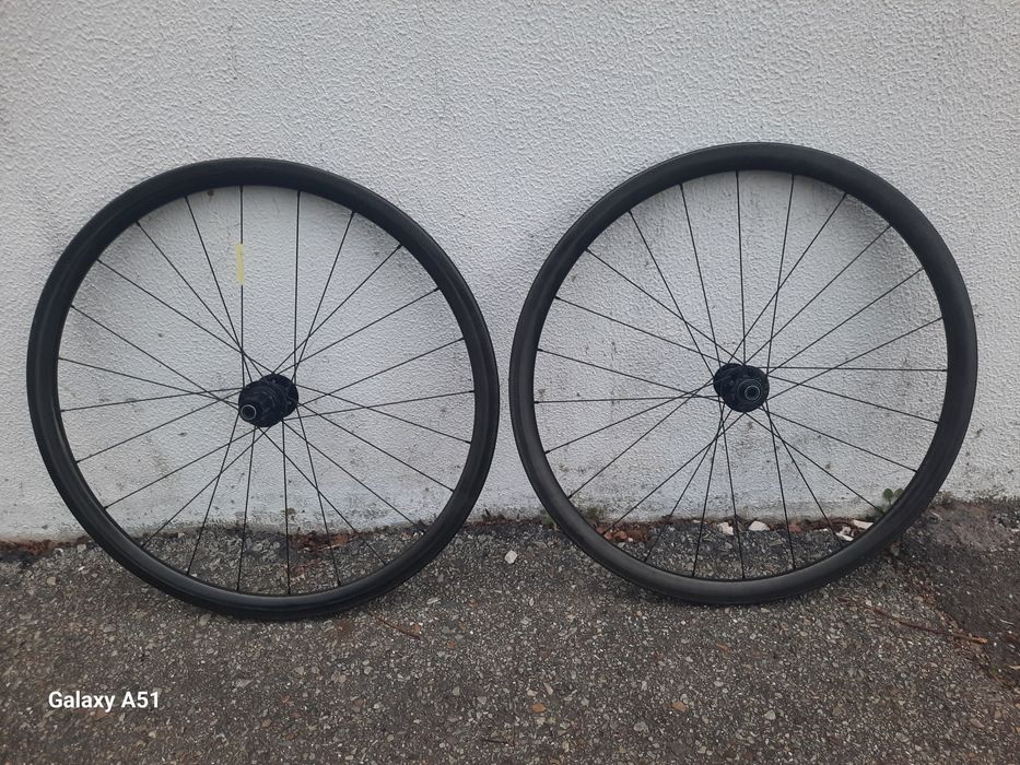 Rodas de carbono de disco perfil 35